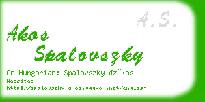 akos spalovszky business card